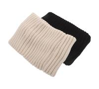 TOYANDONA 2pcs Vertical Striped Knit Headband Warm Ear Warming Cold Weather Sweater Weaving Headbands for Women Outdoor Winter Sports Running Hiking