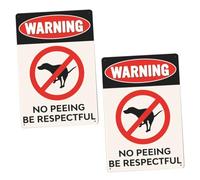 TOYANDONA 2pcs Vintage Iron Garden Warning Signs for Dogs No Peeing and Defecating Lawn Decor Weather-resistant Pet Warning Plaques for Courtyard Use