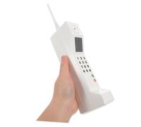 TOYANDONA 2pcs Vintage Mobile Phone Model Retro Decorative Telephone Prop for Home Living Decor White Classic Style Photo Props