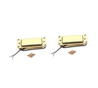 TOYANDONA 2pcs Vintage Tone Pickup for Guitar Cores Shell Design Golden Finish for Electric Guitars and Basses Warm Sound Quality
