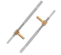 TOYANDONA 2pcs Violin Bow Frog Screw Practical Violin Parts Portable Metal Instrument Accessories with Random Style Head Light in Weight for Repairing