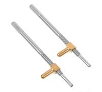 TOYANDONA 2pcs Violin Bow Screw Violin Bow Frog Screw Metal Material Random Style Head Light Weight Easy to Install Replace