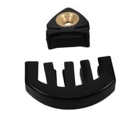 TOYANDONA 2pcs Violin Practice Mute Black Rubber Small Silencer for Quiet Playing Professional Grade Noise Reduction for Orchestras and Music Students Safe Strings