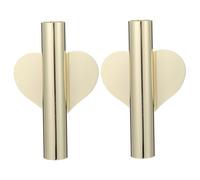 TOYANDONA 2pcs Wall Hanging Planter Flowerpot with Heart-shaped Base Creative No-drill Wall Mounted Tube Flower Holder for Indoor Outdoor Decor