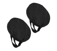 TOYANDONA 2pcs Waterproof Gong Storage Bags with Portable Handle, Single-layer Oxford Cloth 40cm Diameter 8cm Thick Cymbal Holder Carrying Case for Travel and Performance