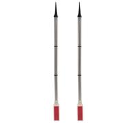 TOYANDONA 2Pcs Waterproof Solar Powered Driveway Marker Lights with Red Shell, Outdoor Solar Traffic Warning Lights for Yard, Road, Parking, Walkways, Reflective Strobe Flares