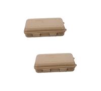 TOYANDONA 2pcs Wear Resistant Portable Survival Organizer Case Shockproof Tool Storage Box for Outdoor Activities Hiking Camping Fishing and Emergency Supplies