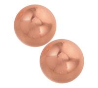 TOYANDONA 2pcs Weather-resistant Pure Copper Bird Bath Sphere for Garden Ponds Solid Brass Decorative Ball Reusable Outdoor Water Purifier for Wildlife Maintenance