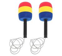 TOYANDONA 2pcs Whack Moles Hammer Toy - Soft Foam Mallet for Kids - Safe Padded Bat for Carnival Bouncy Castle Birthday Party Supplies