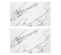 TOYANDONA 2pcs White PU Non-slip Bathroom Floor Mat for Entrance, Quick Dry | Water Absorption Surface, Protects Floors from Water Damage, Fine Workmanship, Bathroom and Doorway Use