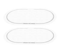 TOYANDONA 2pcs White Tpe Double Pedal Drum Dampeners Drum Protector Pads for Snare Washable and Never Lose Shape Suitable for Set Players and Accessories