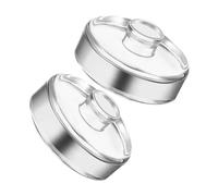 TOYANDONA 2pcs Wide Mouth Glass Fermenting Weights for Mason Jars Pickling Weights with Comfortable Grip Multi-Function Fermentation Accessories for Food Storage and Leavening