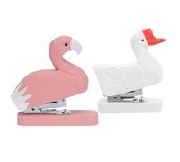 TOYANDONA 2pcs Wood Animal Stapler for Paper Documents, Cute Party | Adorable Creative Design, Easy Carry for Home Paperwork, Staples Sheets Neatly for Adults and Merchants