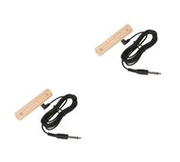 TOYANDONA 2pcs Wood Soundhole Pickup for Acoustic Guitars and Ukuleles Easy Installation No Drilling Required Wood Construction for Enhanced Sound Quality