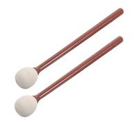 TOYANDONA 2pcs Wood Striking Sticks Durable Percussion Instrument for Buddhist Rituals Handmade Cotton and Wood Design for Meditation and Chanting