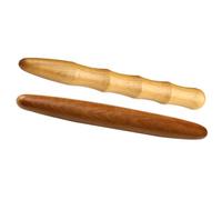 TOYANDONA 2pcs Wooden Acupoint Massage Stick Lightweight and Easy to Hold Trigger Point Massager for Body and Neck, Portable Skin Care Massage Tool for Home and Travel Use
