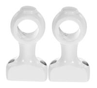 TOYANDONA 2pcs Wooden Curtain Rod Brackets Sturdy Wall Mount Holders for Stable Support Easy Installation Strong Bearing Capacity Modern Simple Style for Home Decor