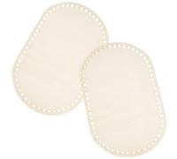 TOYANDONA 2pcs Wooden Handbag Shaper Base Board for DIY Bag Making, Convenient and Sturdy Pad with Delicate Shape, Protects the Bottom of Your Bag, for Handicraft and Crochet Projects