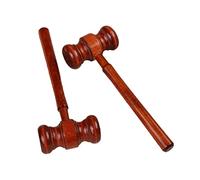 TOYANDONA 2pcs Wooden Judge Gavel for Boys and Educational Role Play Hammer to Hand Eye Coordination and Dexterity Beat