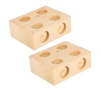 TOYANDONA 2pcs Wooden Physics Experiment Friction Blocks with Sloped Panels Student Mechanics Tool for Dynamic and Static Force Study Educational Engineering Kits for Classroom Use