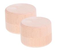 TOYANDONA 2pcs Wooden Tooth Fairy Keepsake Box for Teeth and Hair Storage Natural Solid Wood Construction with Protective Seal and Organized Compartments Gift for Boys Birthdays and Showers