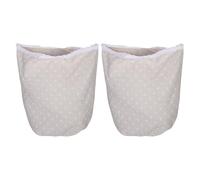TOYANDONA 2pcs Woven Laundry Basket Liners for 70l 16.5 Gallon Wicker and Storage Bins, Washable Cloth Fabric Insert with Daisy Pattern, Soft Material for Sorting and Organising Laundry
