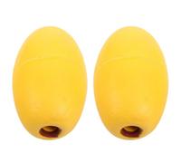TOYANDONA 2pcs Yellow Pvc Fishing Floating Beads with High Buoyancy and Smooth Surface, Compact Design Marker Buoys for Aquaculture Systems and Lake Fishing Rigs