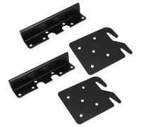 TOYANDONA 2set Bed Frame Double Hook Slot Bracket Replacement Hardware with Heavy Duty Iron Plates for Robust Support and Easy Installation, Suitable for Mattress and Bed Accessories