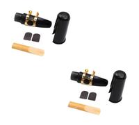 TOYANDONA 2sets Alto Saxophone Mouthpiece with Cushions Buckle and Patches Accessories for Beginners to Sound Quality and Performance