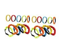 TOYANDONA 2sets Colorful Three Legged Race Bands Elastic Game Props for Sports Events Durable and Wear Resistant for Parties and Competitions Encourages Teamwork and Fun 10pcs*2