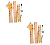 TOYANDONA 2sets Creative Cartoon Animals Pattern Removable Wall Sticker Height Measurement Chart for Boys and Girls Great Nursery Accessories and Cute Decor for Boy Girl Bedroom