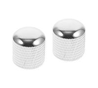 TOYANDONA 2sets Guitar Volume Control Knobs Metal Bass Guitar Knob Potentiometer Hat