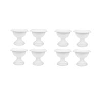 TOYANDONA 2sets Mini European Style Flower Pots Decorative Retro Plant Containers for Weddings Home and Garden for Succulents and Ferns Sturdy Design 4pcs*2