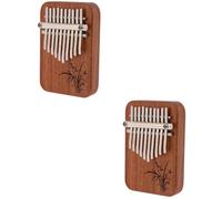 TOYANDONA 2sets Portable Mini Kalimba Finger Piano Note Wood Thumb Instrument for Boys and Girls Beginners Easy to Play for Music As Decorative