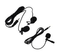 TOYANDONA 2sets Professional Lavalier Lapel Microphone Clip Mic for Phone Omnidirectional Recording Sturdy Metal Clip Usb Plug and Play