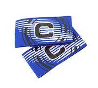TOYANDONA 2sets Sports Armbands for Soccer Captain's Label Football Equipment Blue Non Slip Design for Adults Durable Material for Team Sports 2pcs*2