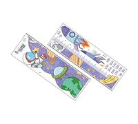 TOYANDONA 2sheets Space Astronaut Wall Sticker Boys and Girls Height Measuring Chart Non-Toxic Decal Home Decor for Living