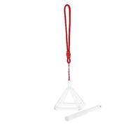 TOYANDONA 3-inch Pyramid Sound Therapy Ornaments Set Striker Healing Music Bowl for Meditation and Yoga 2-piece