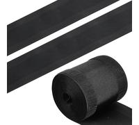 TOYANDONA 3 Meter Black Nylon and Polyester Cable Cover with Hook and Loop Fastener Lightweight Floor Cable Protector