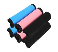TOYANDONA 3 Pairs Slip Handle Grips for Gymnastics Bars Pull Up Bars Dumbbells and Barbells Fit Fitness Grip Pads with Easy Installation Vibrant Sky Blue Pink and Black Colors for Home Gym