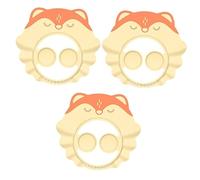 TOYANDONA 3 Pcs Adjustable Bathing Hat for Infants Cartoon Animal Shampoo Cap Ear Protectors from