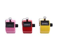 TOYANDONA 3 Pcs Hand Held Tally Counter Practical Digital Counter for Sports School Office and Home Use Durable Random Color Design Random Color