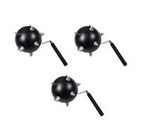TOYANDONA 3 Pcs Inflatable Mace Ball Chain Spiked Flail Inflatable Meteor Hammer Toys Kids Inflatable Game Toys for Kids Children Christmas Party Favor Gifts, Black, 58X25CM