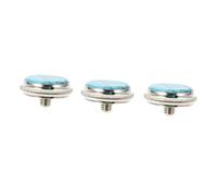 TOYANDONA 3 Pcs Sky Blue Small Piston Buttons for Trumpet, Replaceable Light Button Covers, Musical Instrument Accessories Suitable for Cornet and Brass Instruments