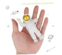 TOYANDONA 3 Pcs Small Gold Astronaut Figurines Space Decor for Desk Ornaments Unique Spacemen Sculptures Home Decoration with Fine Detail