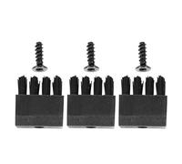 TOYANDONA 3 Sets Bristle Arrow Rest Replacement Brushes for Recurve Bows, Black Plastic Archery Accessory Kit for Smooth Release and Outdoor Target Practice