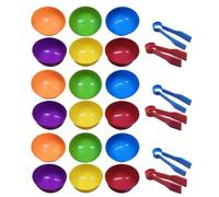 TOYANDONA 3 Sets Color Sorting Bowls with Tweezers Early Education Sensory for Fine Motor Skills Color Recognition and Math Learning Development