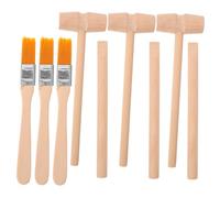 TOYANDONA 3 sets Digging Tools Wooden Excavation Kit with Hammer Brush for Fine Motor Skill Development Stem Educational Archaeology and Geology Play