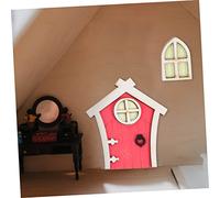 TOYANDONA 3 Sets Miniature Wooden Fairy Doors for Garden Trees Luminous Tree Craft Decor Dollhouse Accessories for Outdoor and Indoor Fairy Garden Display