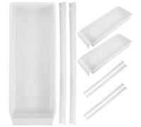 TOYANDONA 3 Sets Sewing Storage Organizer Plastic Drawer with Extension Track for Sewing Machine Supplies Effortless Organisation Rounded Edge Design and Workbench Environment